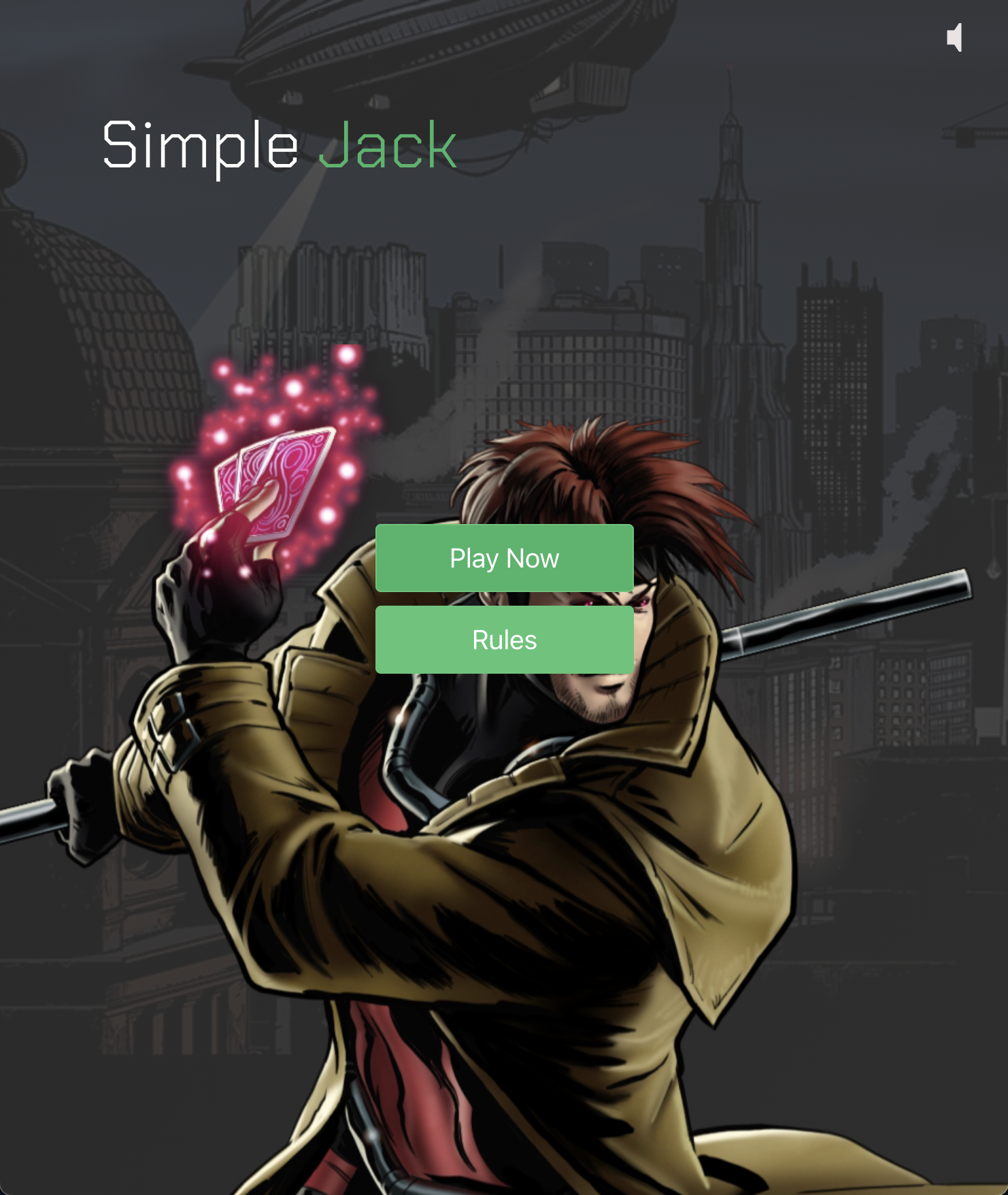 Screenshot of the simple-jack application